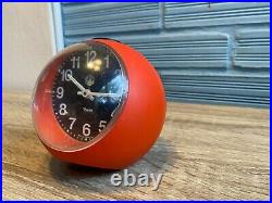 Vintage Clock Table Mid Century Insa Space Age UFO Atomic Design Plastic Pop