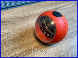 Vintage Clock Table Mid Century Insa Space Age UFO Atomic Design Plastic Pop