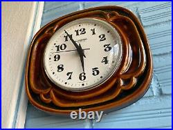 Vintage Clock Wall Mid Century Blessing Germany Space Age Atomic Design Ceramic