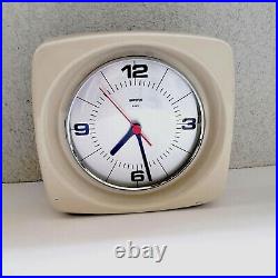 Vintage Clock Wall Mid Century Gorenje Space Age UFO Atomic Design