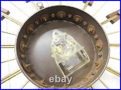 Vintage Elgin Mid Century Modern Atomic Starburst Sunburst Large 30.5 Clock