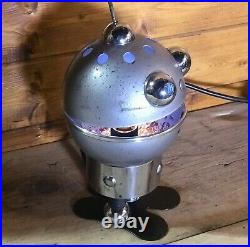 Vintage Italian Robot Lamp by Satco 1960's Retro Space Age Atomic Mid Century