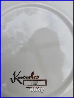 Vintage MCM Knowles Festival 1950s Atomic Mid Century Modern Plates Bowls Star