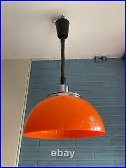 Vintage Meblo Guzzini Faro Mid Century Pendant Space Age Lamp Atomic Light Pop