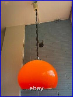 Vintage Meblo Guzzini Mid Century Pendant Space Age Lamp Design Light Atomic UFO