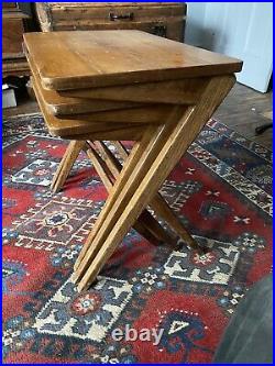 Vintage Mid Century Atomic Bengt Ruda Nest of Tables Swedish Danish