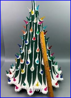 Vintage Mid-Century Atomic Plaster Christmas Tree Atlantic Mold