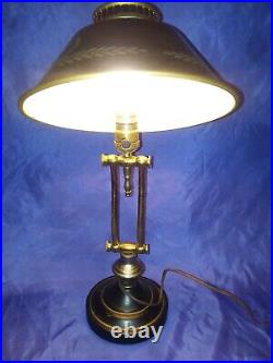 Vintage Mid Century Atomic Table / Desk Accent Swivel Lamp Light