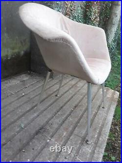 Vintage Mid Century Chair Stylish Shell Chair Atomic Legs Lurashell