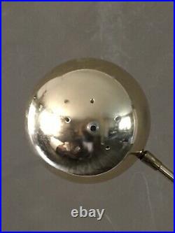 Vintage Mid Century Eames Era Atomic Eyeball Orb Shade ARC Pole Floor Lamp