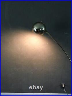 Vintage Mid Century Eames Era Atomic Eyeball Orb Shade ARC Pole Floor Lamp
