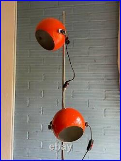 Vintage Mid Century Floor Space Age Lamp Atomic Design Light Pop Eyeball Metal
