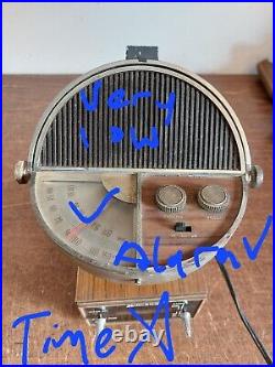 Vintage Mid Century Midland Clock Radio Atomic Space Age Sputnik MCM