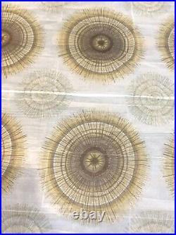 Vintage Mid Century Modern 70s Retro Fabric Textile Atomic Groovy Starburst MCM