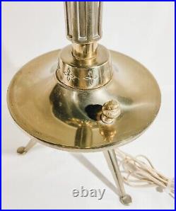 Vintage Mid Century Modern Cambridge Space Age Atomic Design? Brass Lamp