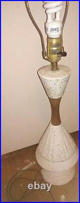 Vintage Mid Century Modern Retro 50's Ceramic Table Lamp atomic Beautiful