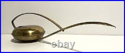 Vintage Mid Century Modern brass watering can Atomic style
