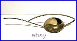 Vintage Mid Century Modern brass watering can Atomic style
