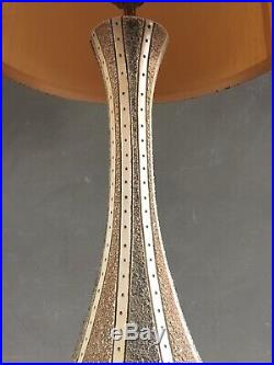 Vintage Mid Century Quartite Creative Genie Bottle Table Lamp Atomic Large