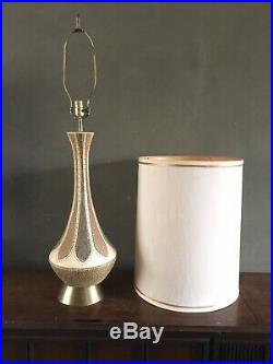 Vintage Mid Century Quartite Creative Genie Bottle Table Lamp Atomic Large