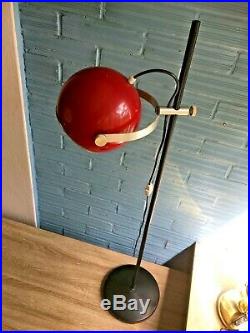 Vintage Mid Century Space Age Lamp Floor Atomic Design Light Pop Art Eyeball