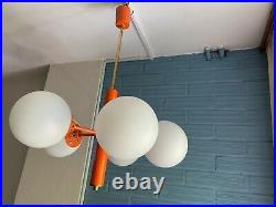 Vintage Mid Century Sputnik Pendant Space Age Lamp Ceiling Atomic Design Light