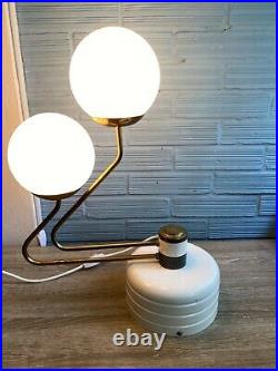 Vintage Mid Century Table Space Age Lamp Ceiling Atomic Design Light Sputnik