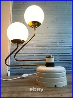 Vintage Mid Century Table Space Age Lamp Ceiling Atomic Design Light Sputnik