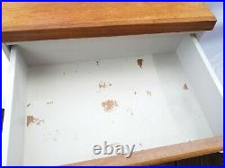 Vintage Mid century 70s Atomic Pair Bath Cabinet Makers Bedside Table Drawers