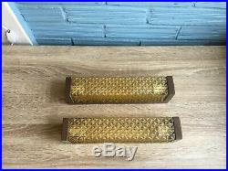 Vintage Pair of Sconce Space Age Lamp Atomic Design Light Mid Century Pop Wall