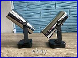 Vintage Pair of Space Age Sconce Lamp Atomic Design Light Mid Century Pop Wall