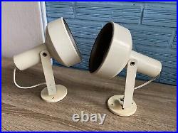 Vintage Pair of Space Age Sconce Lamp Atomic Design Light Mid Century Pop Wall