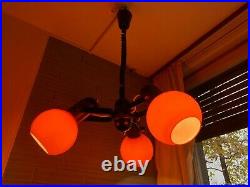 Vintage Pendant Space Age Lamp Atomic Design Light Mid Century Hanging Eyeball