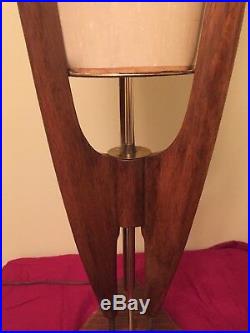 Vintage Retro Danish Mid-century Adrian Pearsall Atomic Rocket Era Table Lamp