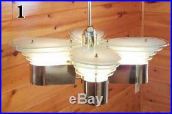 Vintage Retro MID Century Atomic Space Age Chandelier Ceiling Light Fixture