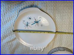 Vintage SALEM Dish Set ATOMIC STARBURST Mid Century 8 Settings 49 Pieces