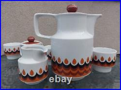 Vintage Space Age Coffee and Tea Set Germany 1970s Mid-Century Ceramic Tea Set