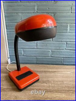 Vintage Space Age Design Lamp Atomic Light Mid Century Adjustable Pop Art Red