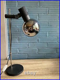 Vintage Space Age Eyeball Design Lamp Atomic Light Mid Century Chrome Adjustable