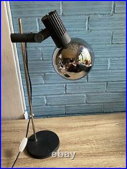 Vintage Space Age Eyeball Design Lamp Atomic Light Mid Century Chrome Adjustable