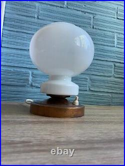 Vintage Space Age Mushroom Table Lamp Atomic Design Light Mid Century UFO