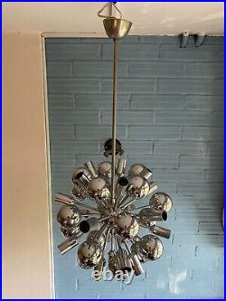 Vintage Sputnik Mid Century Pendant Space Age Lamp Ceiling Atomic Design Light