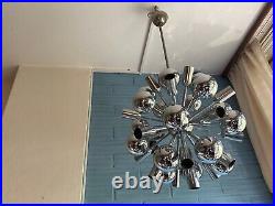 Vintage Sputnik Mid Century Pendant Space Age Lamp Ceiling Atomic Design Light
