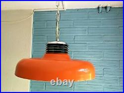 Vintage UFO Mid Century Pendant Space Age Lamp Ceiling Atomic Design Light Metal