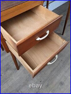 Vintage mid century 1950s 60s students desk drawers atomic legs retro DELIVERY