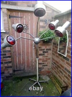 Vintage mid century Industrial loft Atomic steam punk sputnik octopus lamp