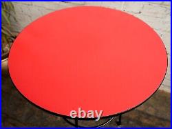 Vtg 50s 60s Mid Century Modern Atomic Era Formica Bistro Kitchen Bar Pub Table