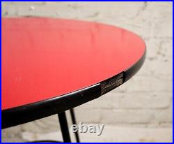 Vtg 50s 60s Mid Century Modern Atomic Era Formica Bistro Kitchen Bar Pub Table