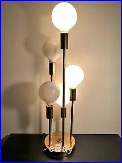 Vtg Mid Century Modern 5 Globe Cascade Table Lamp Atomic Sputnik by Clover