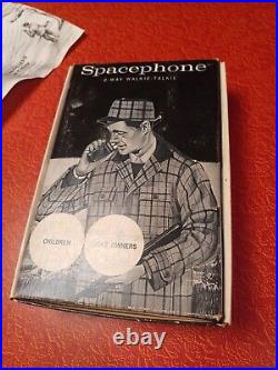 Vtg Mid-century 1960s Electrosolids Spacephone Walkie-talkie Original Box ATOMIC